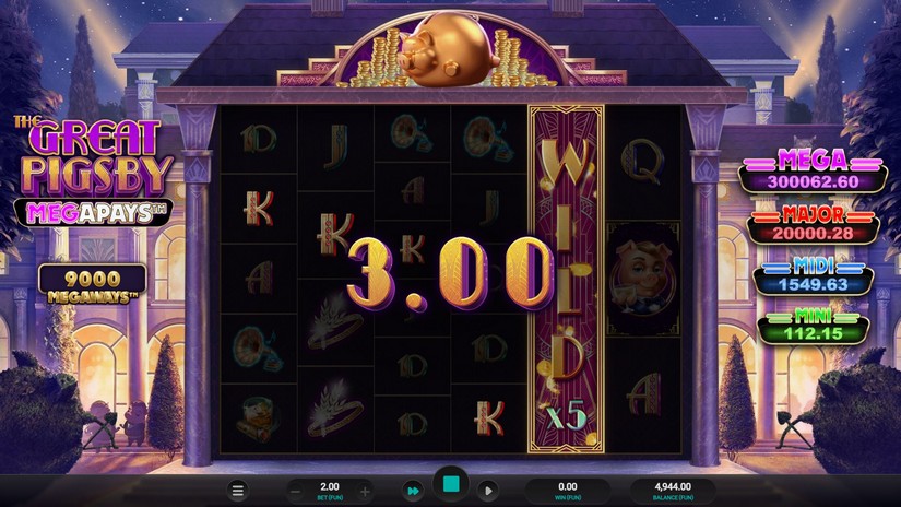 The Great Pigsby Megapays slot screen 4