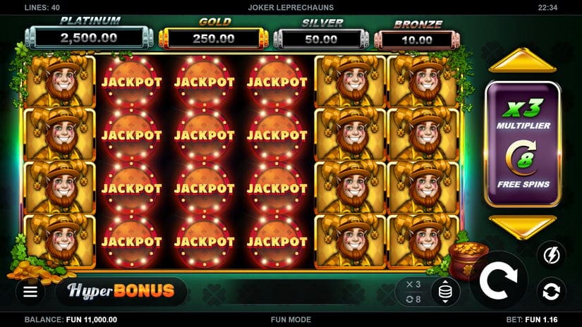 Joker Leprechauns slot screen 1