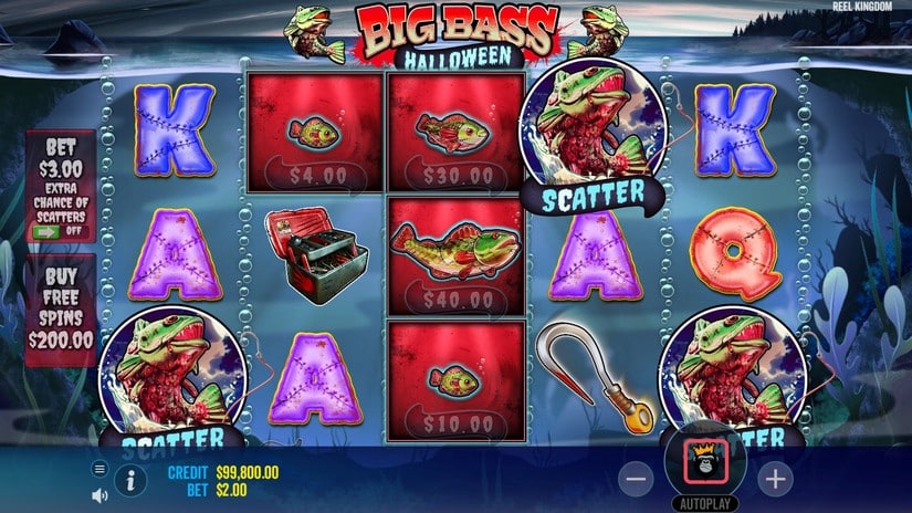 Big Bass Halloween slot screen 2