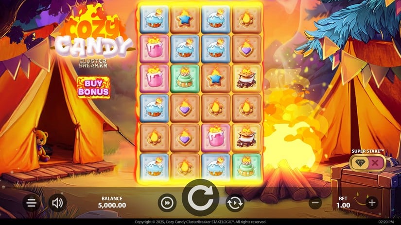 Cozy Candy Clusterbreaker slot screen 1