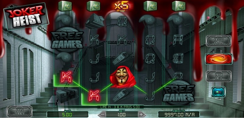 Joker Heist slot screen 2