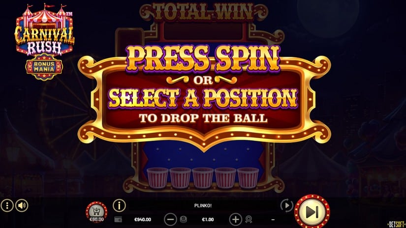 Carnival Rush slot screen 3