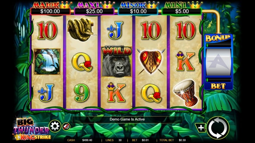 Big Thunder slot screen 1