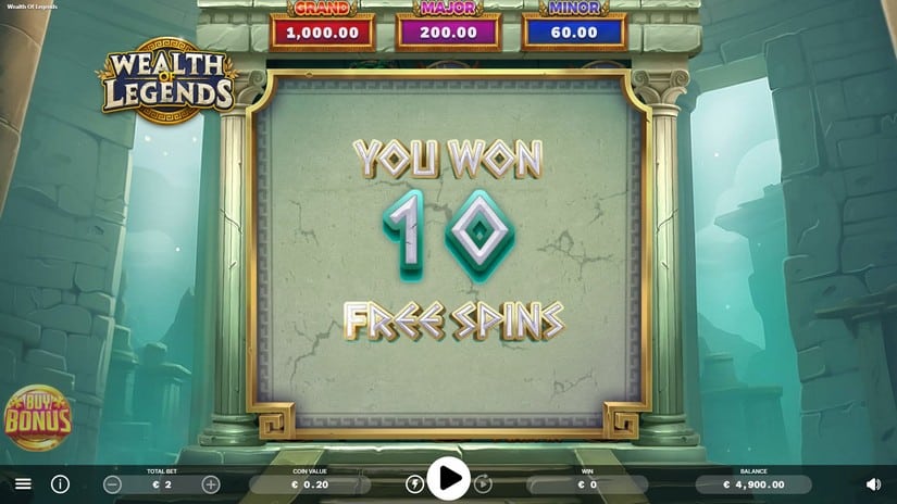 Wealth of Legends slot screen 3