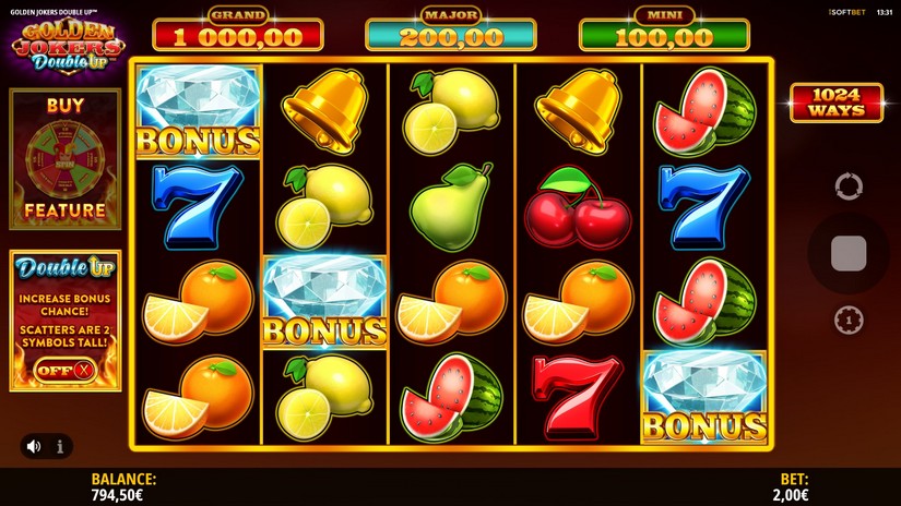 Golden Jokers Double Up slot screen 3