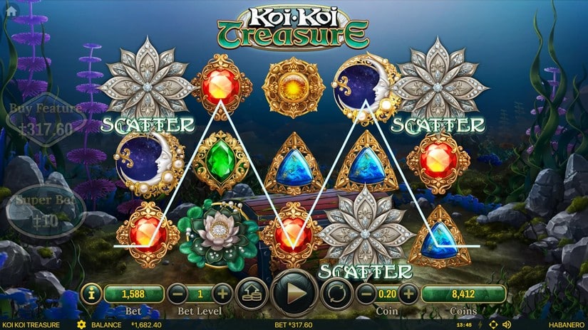 Koi Koi Treasure slot screen 3