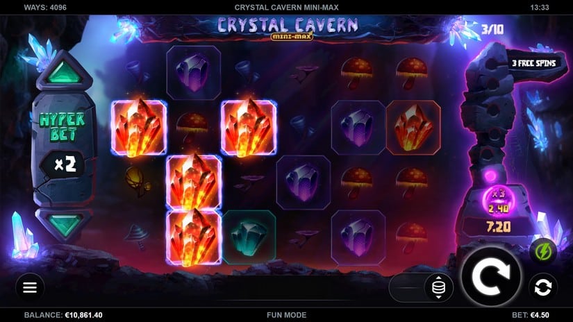 Crystal Cavern Mini-Max slot screen 4