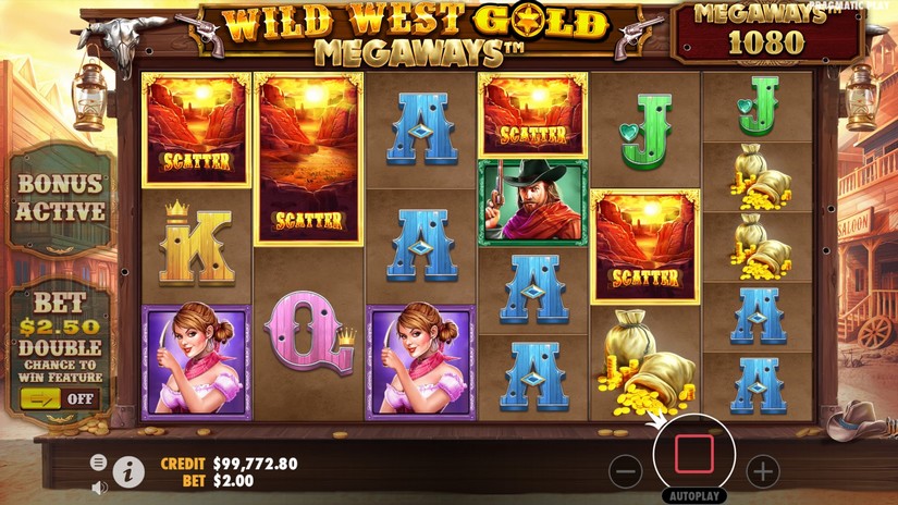 Wild West Gold Megaways slot screen 3