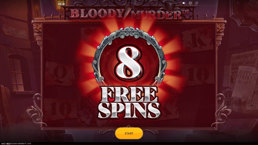 Bloody Murder slot screen 3
