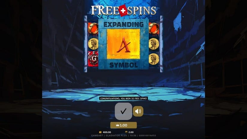 Gladiator+ slot screen 4