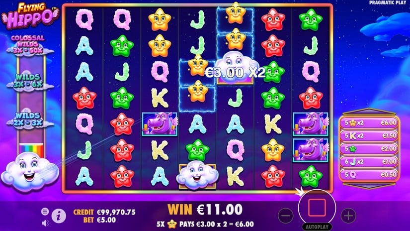 Flying Hippo slot screen 3