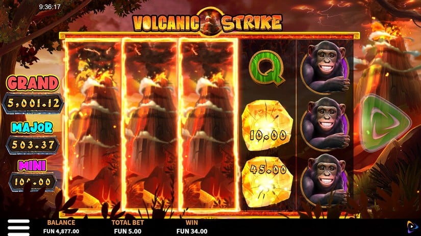 Volcanic Strike slot screen 4