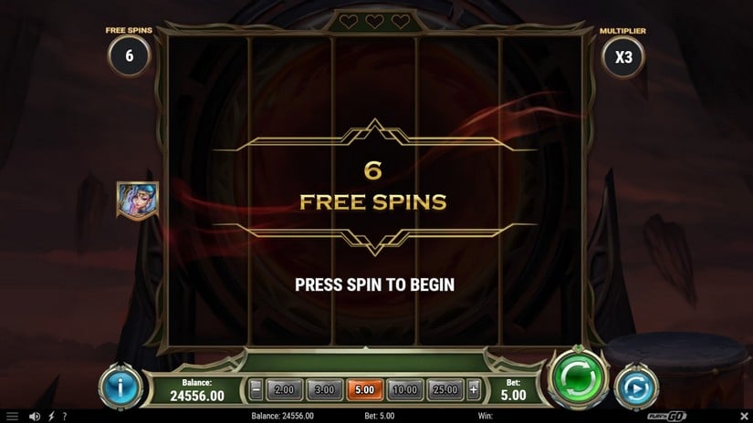 Champions of Mithrune slot screen 5