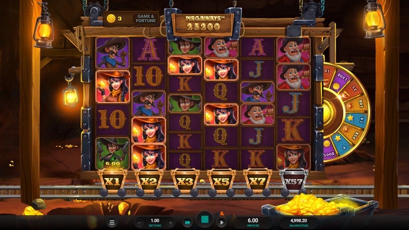 Gold Rush Frenzy Megaways slot screen 2