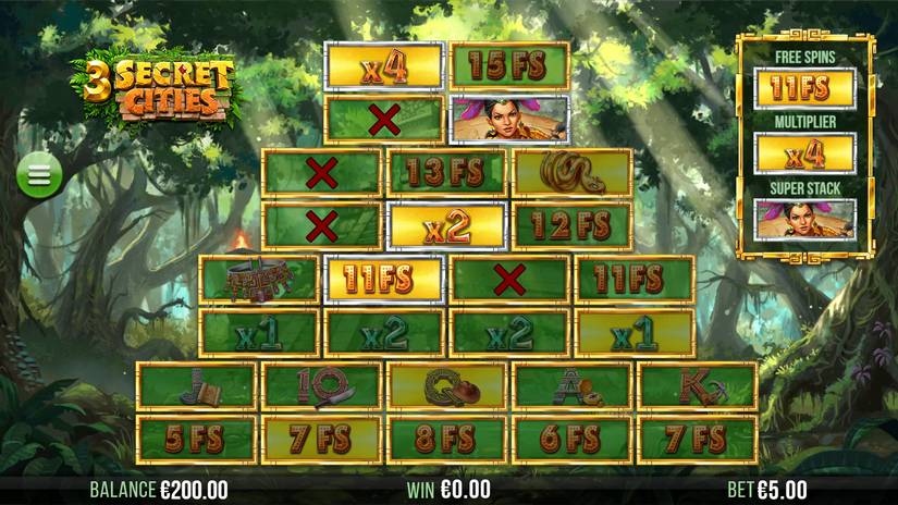 3 Secret Cities slot screen 8