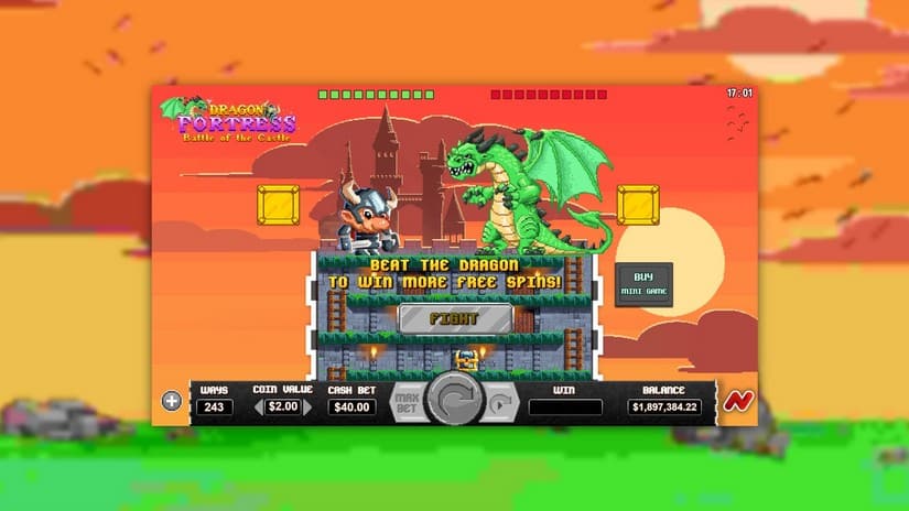 Dragon Fortress Battle of the Castle slot screen 6