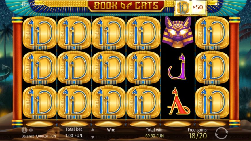 Book Of Cats slot screen 5