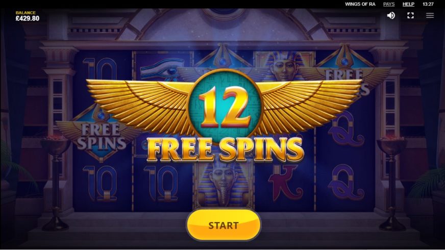Wings of Ra slot screen 4