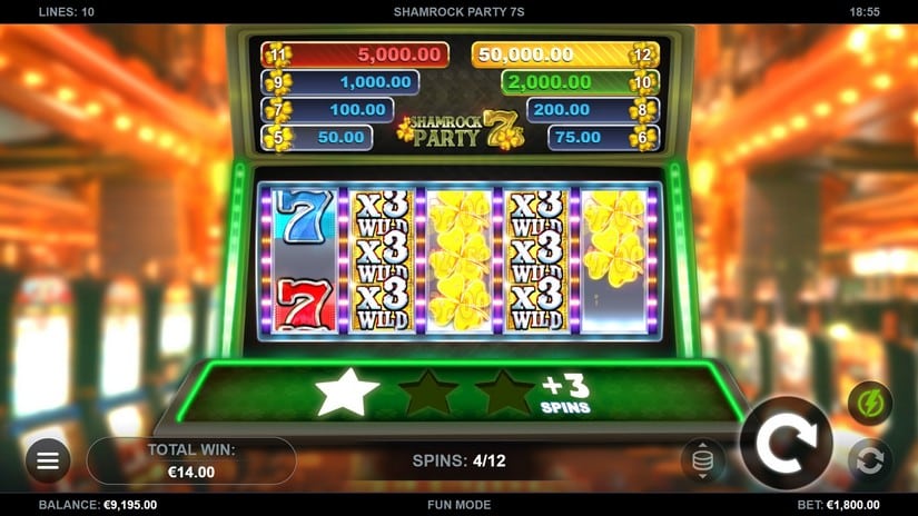 Shamrock Party 7s slot screen 4