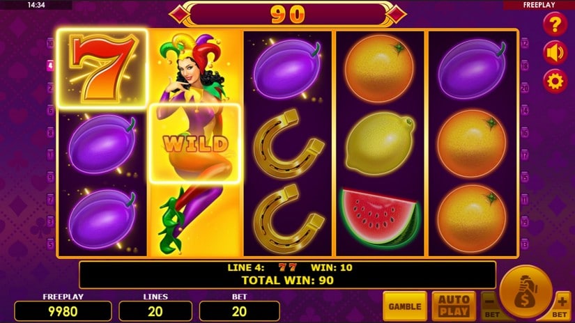 Lucky Joker 20 slot screen 3