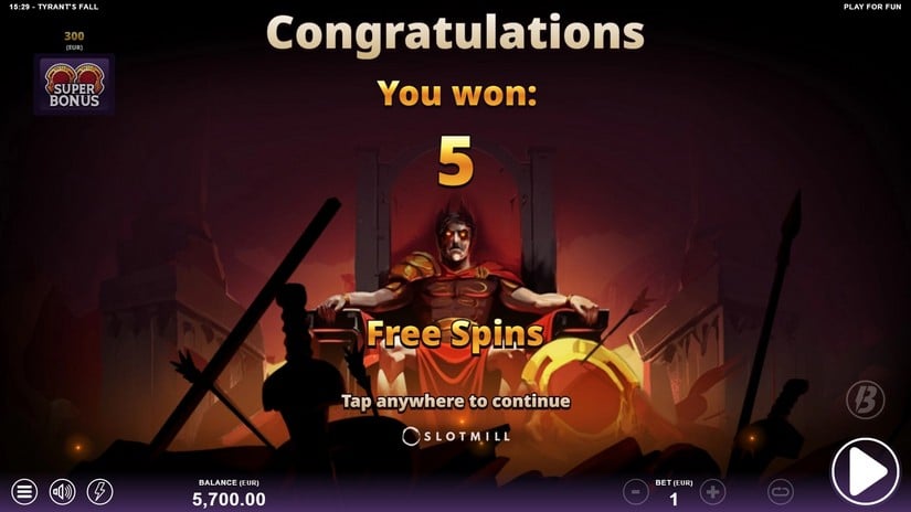 Tyrant’s Fall slot screen 3