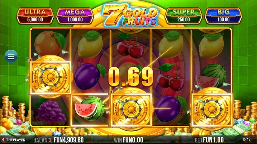 7 Gold Fruits slot screen 2