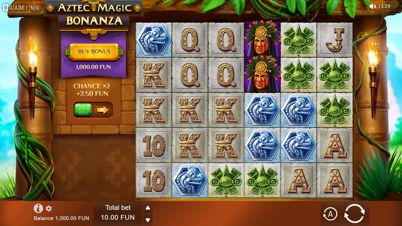 Aztec Magic Bonanza slot screen 1