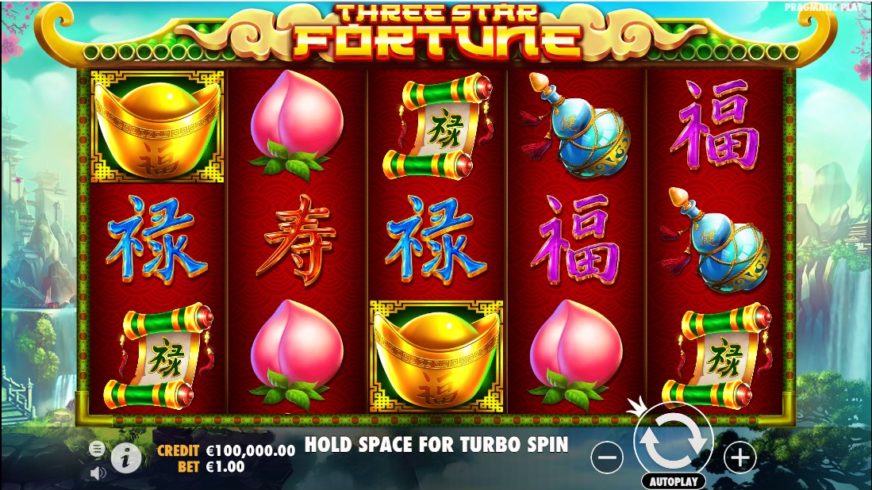 Three Star Fortune slot screen 1