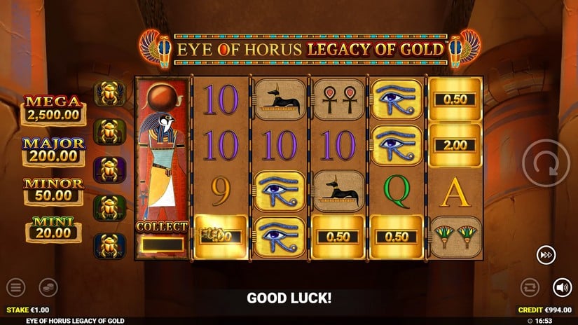 Eye of Hours Legacy of Gold slot screen 2