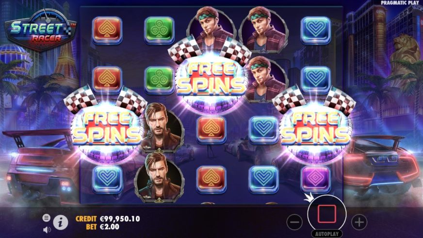 Street Racer slot screen 3