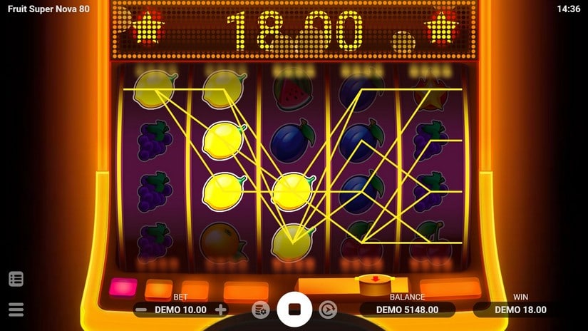 Fruit Super Nova 80 slot screen 4