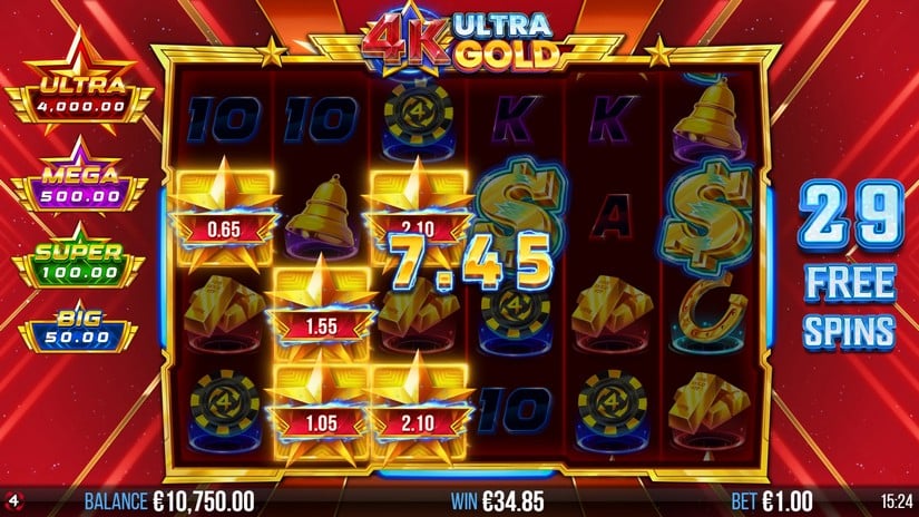 4K Ultra Gold slot screen 5