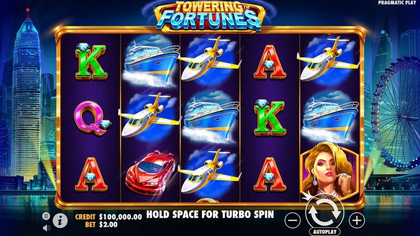 Towering Fortunes slot screen 1