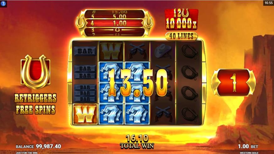 Western Gold slot screen 4