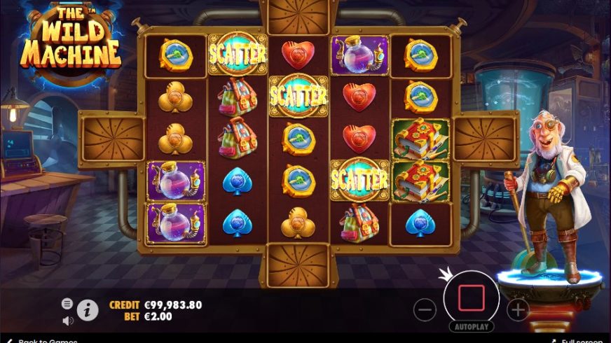 The Wild Machine slot screen 3