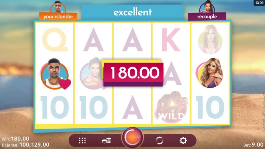 Love Island slot screen 4