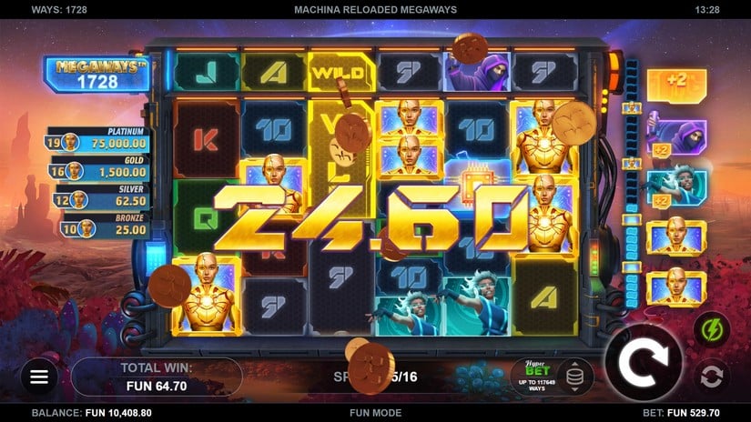 Machina Reloaded Megaways slot screen 6