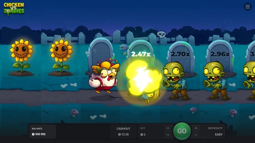 Chicken vs Zombies slot screen 4