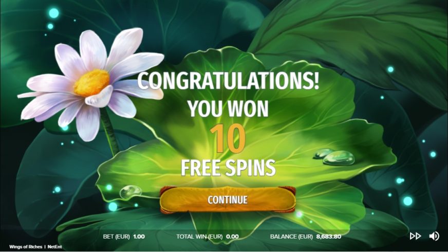 Wings of Riches slot screen 3