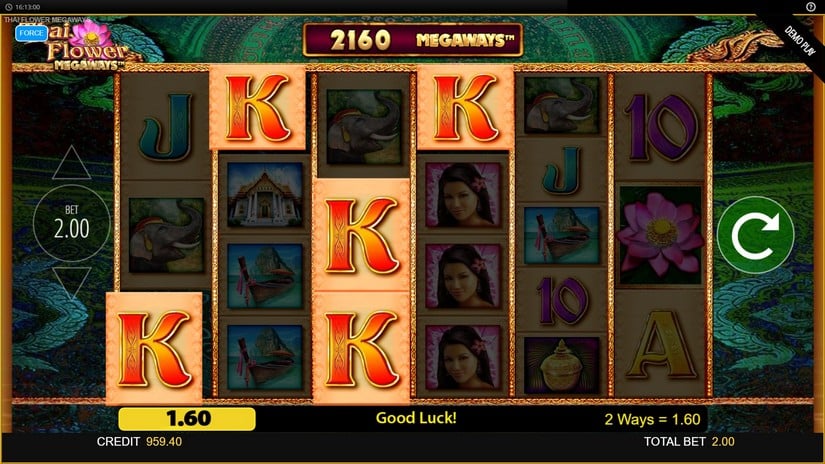 Thai Flower Megaways slot screen 3