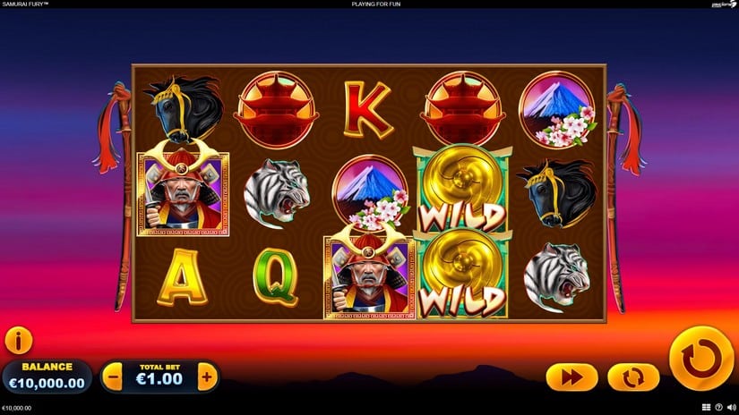 Samurai Fury slot screen 1