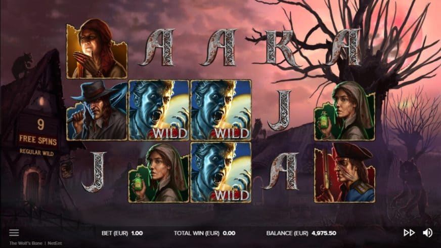 The Wolf’s Bane slot screen 3