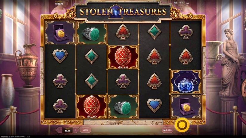 Stolen Treasures slot screen 1