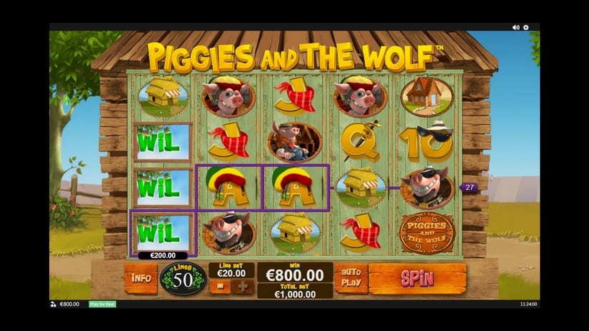 Piggies and The Wolf slot screen 1