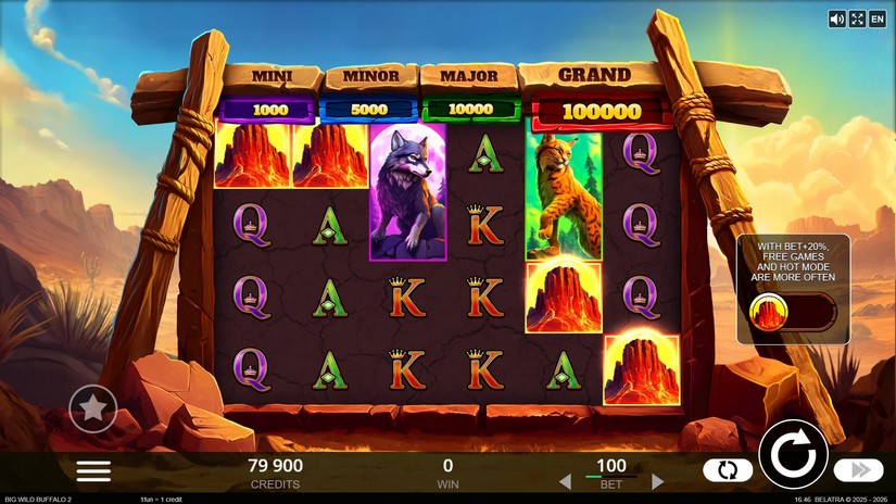 Big Wild Buffalo 2 slot screen 2