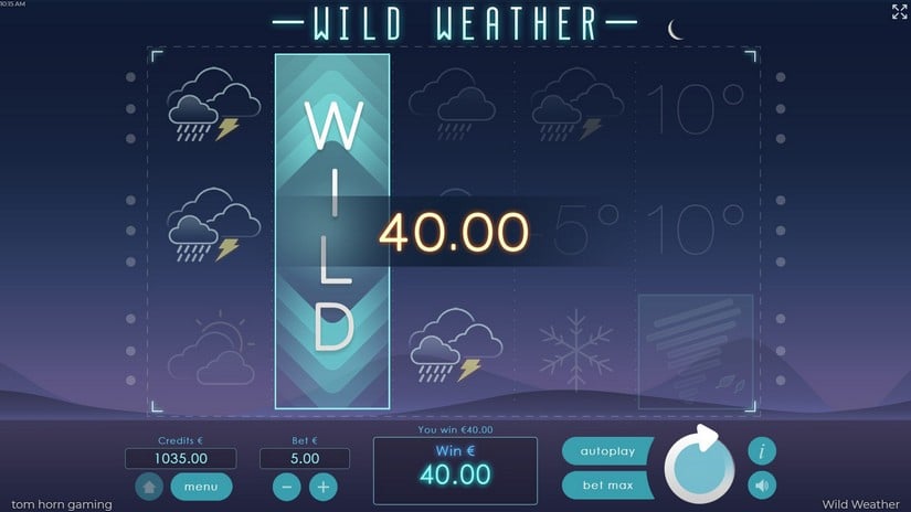 Wild Weather slot screen 2
