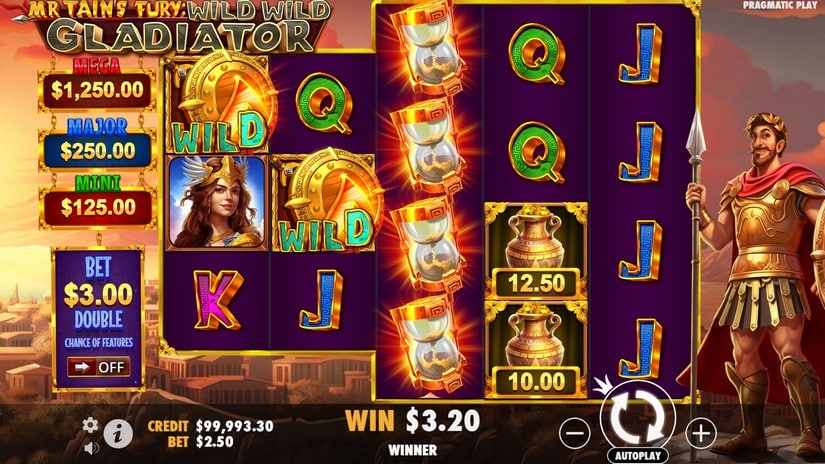 Mr Tain’s Fury: Wild Wild Gladiator slot screen 2