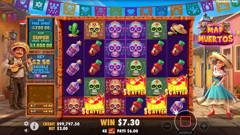 Mad Muertos slot screen 3