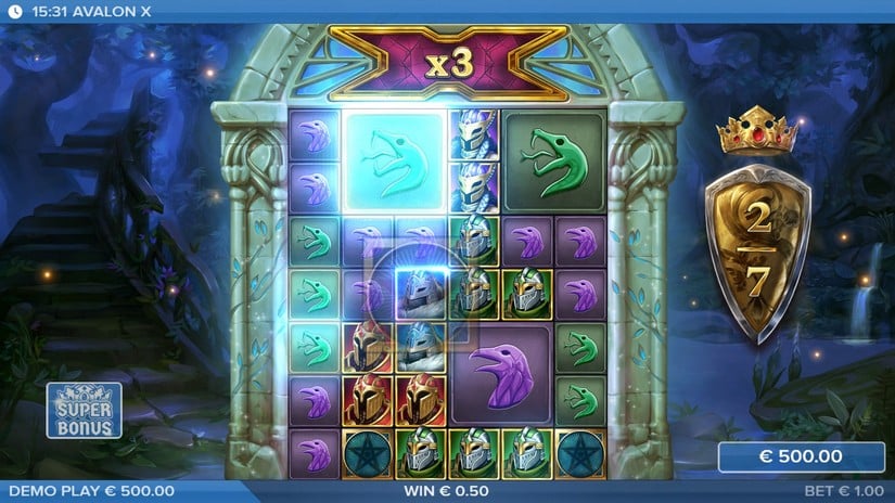 Avalon X slot screen 4