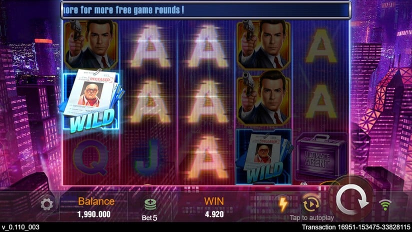 Agent Ace slot screen 2